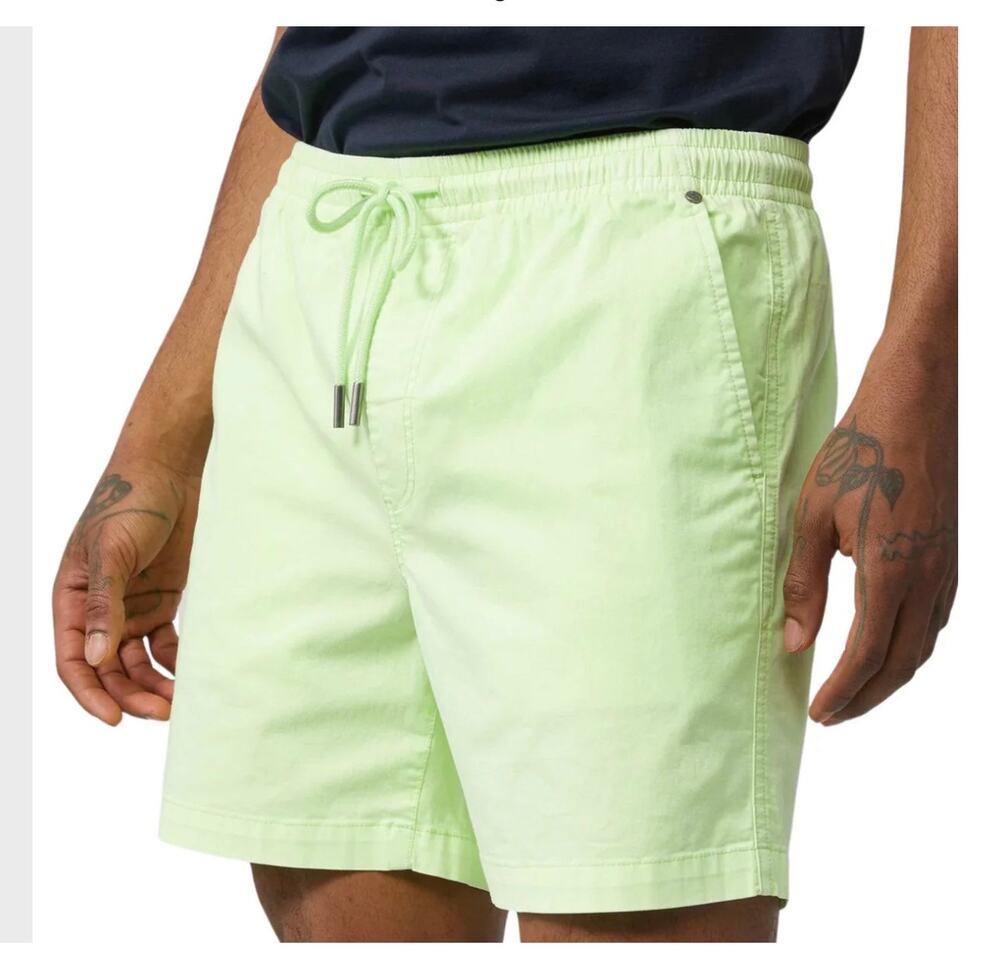 Psycho Bunny Lovett Shorts Mens XXL Green Neon Glow Bright Chino Golf Casual New